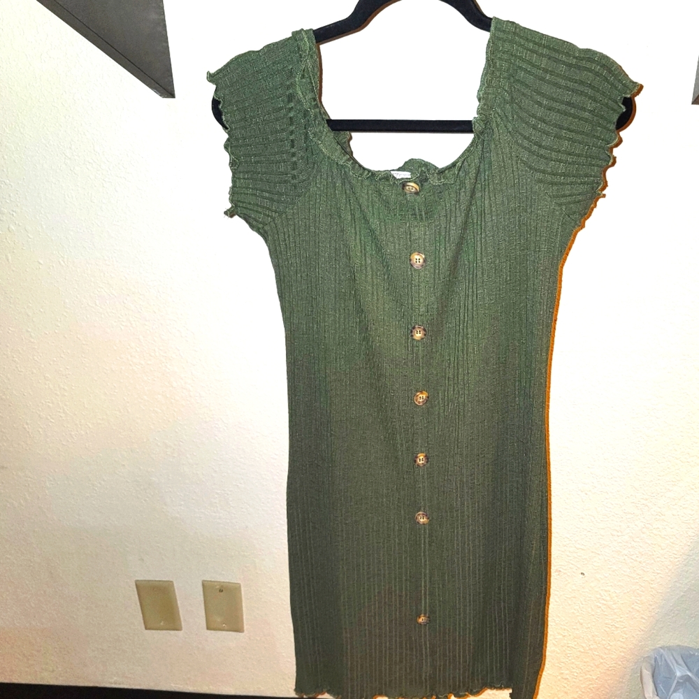 No Boundaries XL Olive Dress